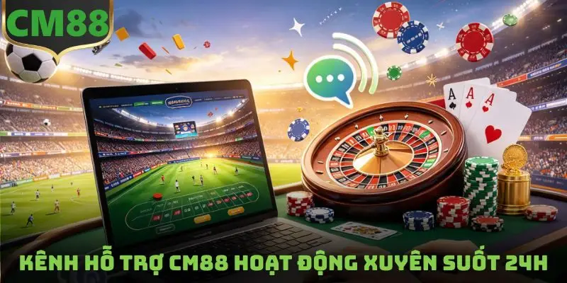 Kênh hỗ trợ CM88 hoạt động xuyên suốt 24h